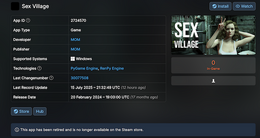 Steam「特定の成人向けコンテンツ」を早速制限。ガイドライン更新に伴いルール違反のゲーム削除