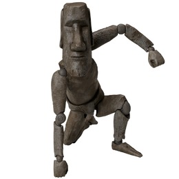 こんなスタイリッシュなモアイ像、見たことある！？“触って遊べる芸術作品”として予約受付中