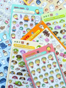 ボンボンドロップシールに「お文具といっしょ」「コジコジ」など4キャラクターが仲間入り!5月下旬頃から順次出荷