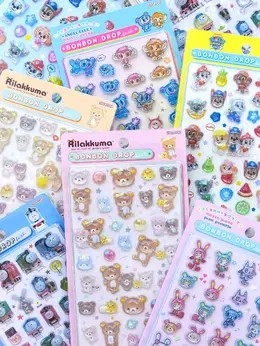 「ボンボンドロップシール」がロフトネットストアで抽選販売！「リラックマ」「しずくちゃん ミニ」など全12種をラインナップ