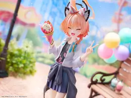 『ブルアカ』満面の笑みを浮かべる「ネル（制服）」が可愛すぎる！クレープ片手にピース、EXPO満喫のメモロビを1/7フィギュアで完全再現
