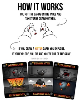 この猫、爆発します…カードゲーム『Exploding Kittens』が1日で目標資金の100倍を集め、既に300万ドル突破