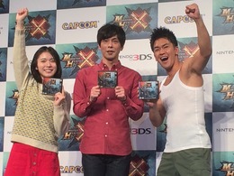 【レポート】『モンハン クロス』TVCM完成発表会にDAIGO、井上聡、松岡茉優、武井壮が集合