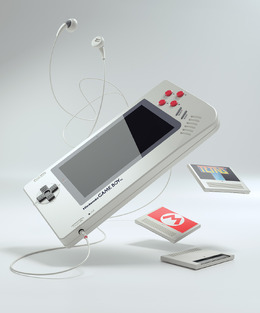 “もしゲームボーイが次世代ゲーム機になったら”がテーマのデザインコンセプト「GAME BOY 1up」