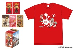 『スプラトゥーン2』×「ポッキー」フェスを応援するコラボグッズが登場！ オリジナルTシャツとポッキーがセットに
