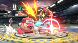 『スマブラSP』テリーを吸い込んだカービィの可愛さ、まさに「OK！」─髪型もキュートに再現、帽子を被って格好良さも2割増し!?