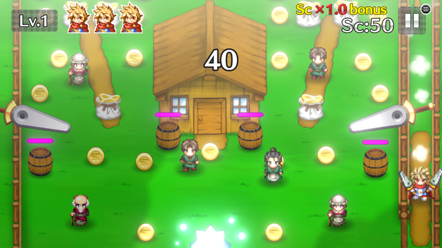 可愛らしいドット絵にグッとくる！王道ファンタジーRPG×ピンボールゲーム『ピンボルアの勇者』プレイレポ＆開発者インタビュー