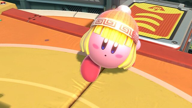 『スマブラSP』カービィが伸ばすのは、腕じゃなくて髪!? ミェンミェンを吸い込んで“中華カワイイ”姿を激写！