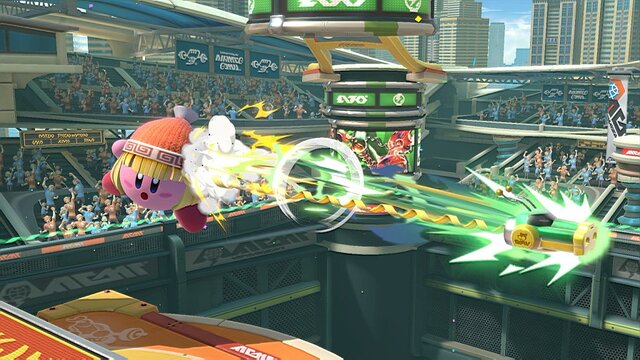 『スマブラSP』カービィが伸ばすのは、腕じゃなくて髪!? ミェンミェンを吸い込んで“中華カワイイ”姿を激写！