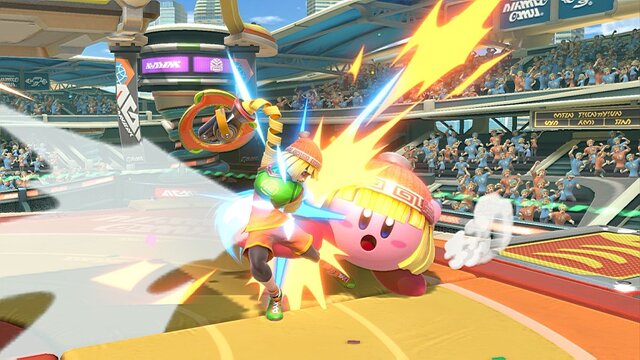 『スマブラSP』カービィが伸ばすのは、腕じゃなくて髪!? ミェンミェンを吸い込んで“中華カワイイ”姿を激写！