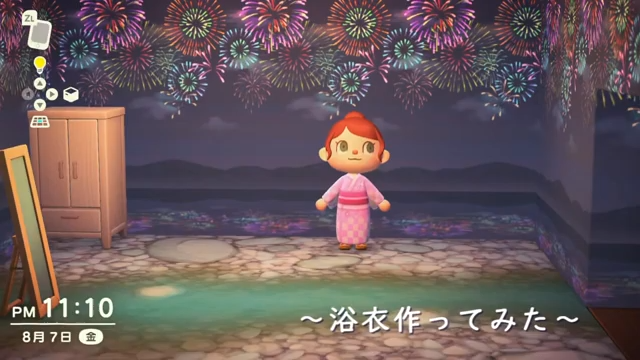 【こーの『あつまれ どうぶつの森』マイデザイン講座】花柄の浴衣の作り方を解説─とっておきのマイデザインを着て、花火大会で目立っちゃおう！