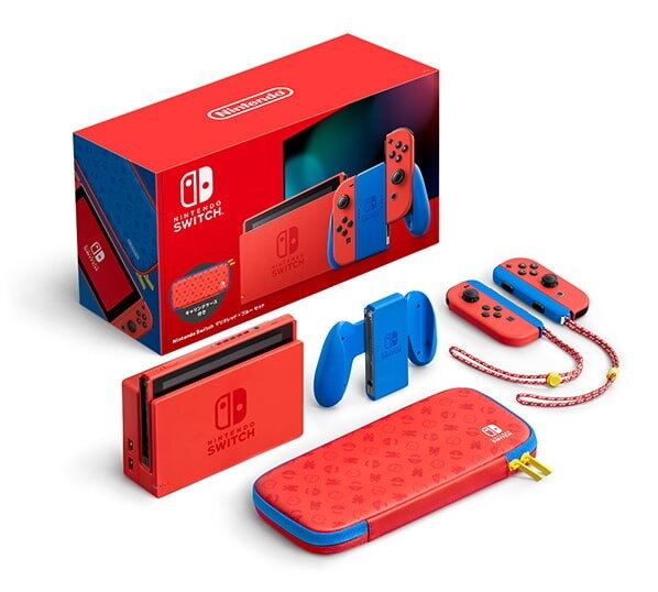 “マリオ”をモチーフにしたスイッチ本体特別セット「Nintendo Switch マリオレッド×ブルー セット」2月12日発売！