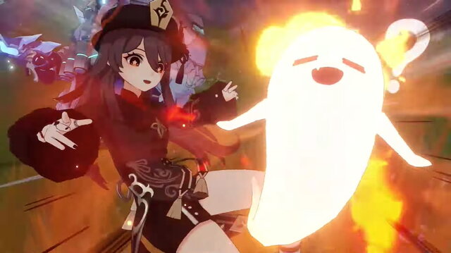 『原神』往生堂現堂主の実力を見よ！普段はじゃじゃ馬、葬儀は真剣な「胡桃（フータオ）」の実戦紹介動画公開