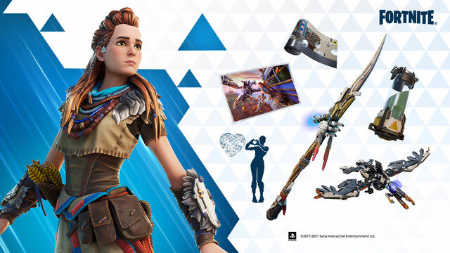 『フォートナイト』に『Horizon Zero Dawn』の「アーロイ」参戦！『トゥームレイダー』の「ララ・クロフト」とタッグを組む期間限定モードも開催