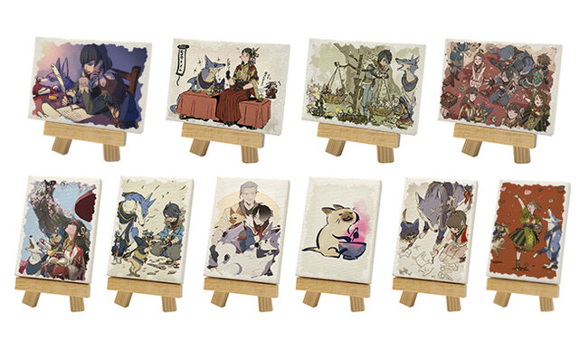 『モンハンライズ』「カムラの里」の日常がミニキャンバスに！ほのぼのとした毎日に癒されそうー飾りやすいアクリルスタンドも同日発売