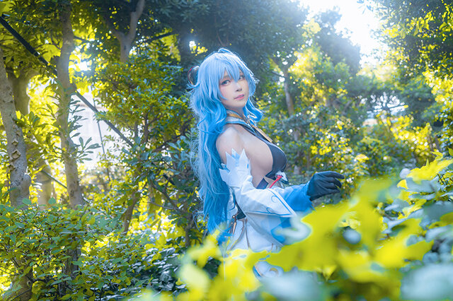 『原神』甘雨／モデル：箱ネコ（@hakonyanya）、撮影：乃木章（@Osefly）