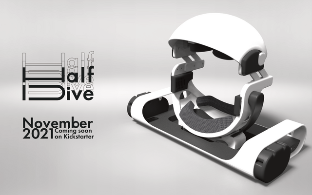 世界初、“寝ながら”に特化したVRデバイス「HalfDive」発表！クラウドファンディングで支援者を募集