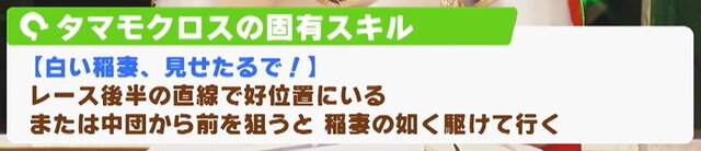 『ウマ娘』育成前に知っておきたい「タマモクロス」成長のコツ！隠しイベントの発生条件などを解説