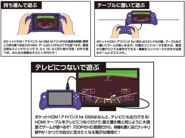 ゲームボーイアドバンス互換機「ポケットHDMIアドバンス for GBA」発表！