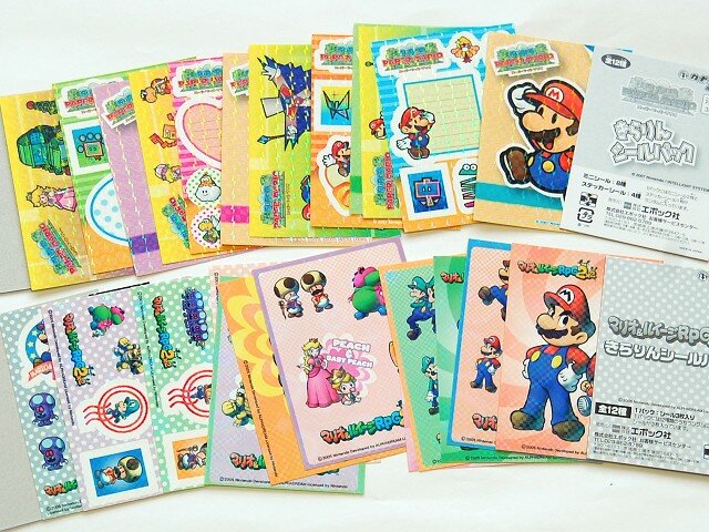 キラキラシールがたくさん入った「きらりんシールパック」・・・週刊マリオグッズコレクション第57回