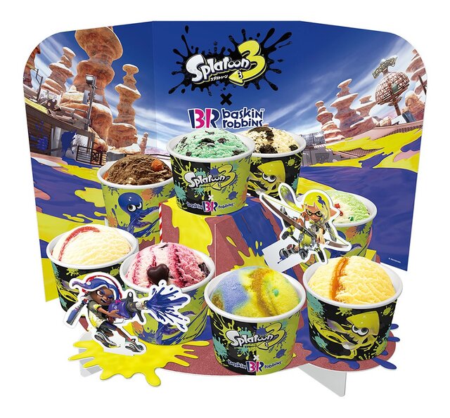 『スプラトゥーン3』×「サーティワン」コラボ開催！イカした「ソーダ＆グレープ」フレーバーやプレゼントステッカーなど