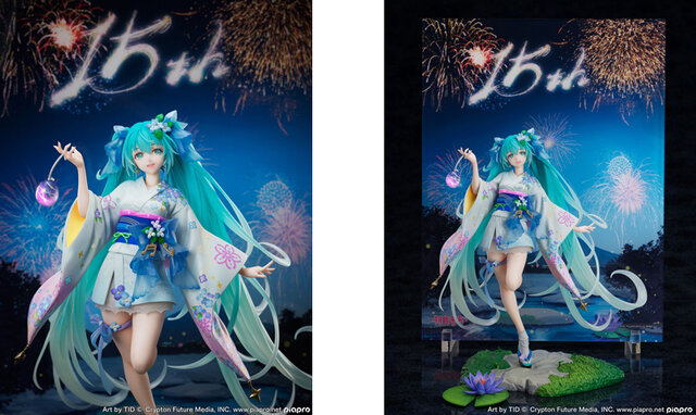 初音ミク15周年企画！浴衣姿が美しい記念フィギュア「真夏花火Ver. 1/7スケール」予約開始