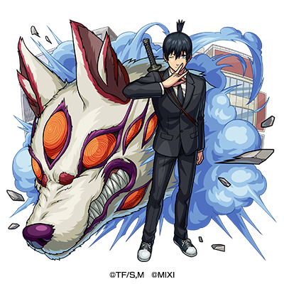 水属性       ★6公安対魔特異  4 課  早川アキ （獣神化）CV：坂田将吾