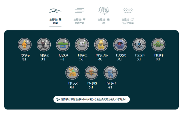 激レア色違いが、大量発生！「GOツアーホウエン（グローバル）」時間帯別の注目情報まとめ【ポケモンGO 秋田局】