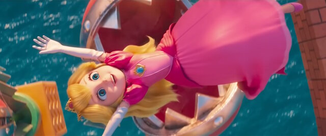 映画『スーパーマリオ』最新映像で「ピーチ姫」のアクションが紹介！難関コースをノンストップで駆け抜けるお姫様
