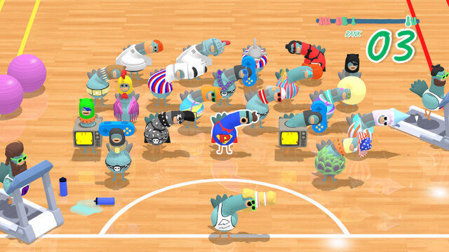 ノリノリで“最後の一羽”を目指せ！30匹のハトが生き残り目指すリズムバトロワ『Headbangers: Rhythm Royale』10月31日発売【Nintendo Direct 2023.6.21】