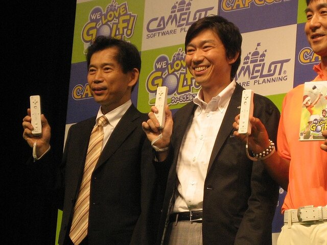 【CAPCOM Wii&DS新作タイトル発表会】井上和香さんと江連プロが『WE LOVE GOLF!』をプレイ!