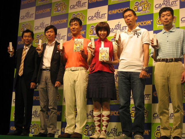 【CAPCOM Wii&DS新作タイトル発表会】井上和香さんと江連プロが『WE LOVE GOLF!』をプレイ!