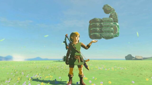 『ゼルダの伝説 ティアキン』に『スマブラ』のマスターハンドが参戦！？ “サムズアップ”の指にまでこだわった力作