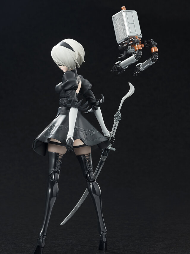 TVアニメ「ニーア オートマタ Ver1.1a」より、「2B」が可動フィギュアに！太ももがチラ見えするハイキックなど躍動感あるポージングを実現