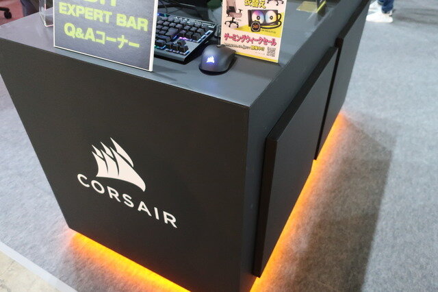 ほぼなんでも揃う「CORSAIR」ブースではストリーミング環境まで構築！配線がラクになるし発光制御までできる「iCUE LINK」も便利そう【TGS2023】