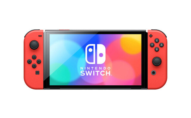 「Nintendo Switch（有機ELモデル） マリオレッド」10月6日発売―マリオやコインがさりげなくデザインされたモデルに