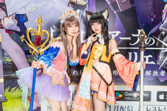 トトリ『レスレリアーナのアトリエ』／猫田あしゅ（X：@Nekota_Ashu）、イザナ『レスレリアーナのアトリエ』／はたのゆう(亜種)（X：@__htny__）