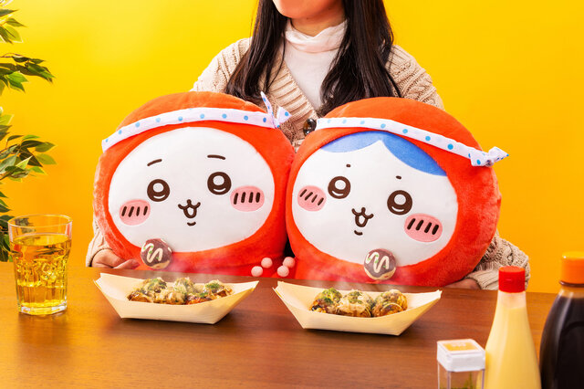 テーブルにちいかわ、ハチワレを座らせたい！「ちいかわ たこイカくじ」が本日2月13日より発売―うさぎのBIGイカクッションもかわいい