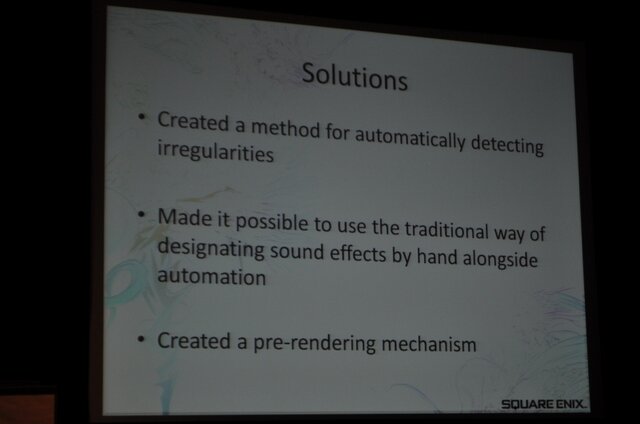 【GDC2010】「物理演算によるアコースティックレンダリング」で音を作り出す挑戦・・・『ファイナルファンタジーXIII』