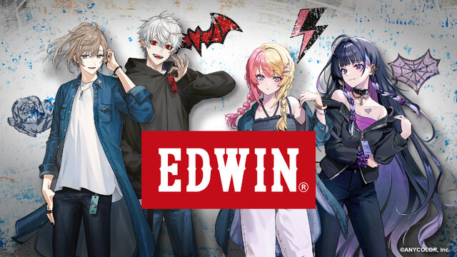 叶と葛葉のコラボデニムが発売！「EDWIN」と「にじさんじ」のアパレルがオシャレでかっこよすぎる