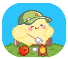 『スイカゲーム』の公式LINEスタンプ第三弾は日常生活を満喫？真っ白に燃え尽きたデコポンや顔パックをするモモなど全24種