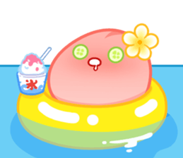 『スイカゲーム』の公式LINEスタンプ第三弾は日常生活を満喫？真っ白に燃え尽きたデコポンや顔パックをするモモなど全24種