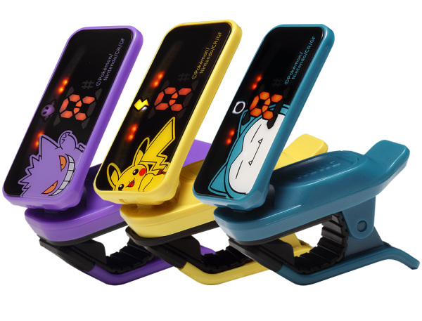 ポケモンとコラボした楽器チューナーがかわいい！「ピカチュウ」「カビゴン」「ゲンガー」のチューナーとボーカル・ピッチ・トレーナーで普段の演奏がより楽しく
