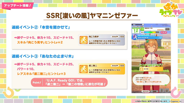 『ウマ娘』新育成は「ダイイチルビー」「ヘリオス」の衣装違い!見惚れる「ケイエスミラクル」「ヤマニンゼファー」新サポカも