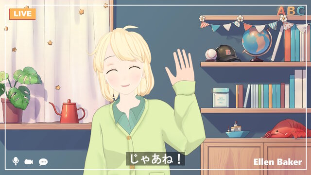 英語教科書から生まれた人気キャラ「エレン・ベーカー先生」がVTuber化！動いてしゃべるエレン先生の魅力をぎゅっと凝縮