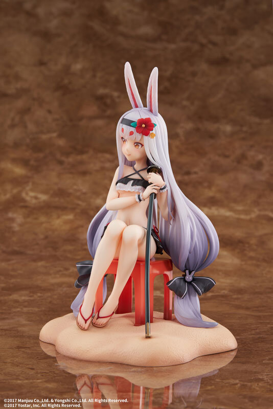 フリルの水着とおヘソが輝く…！『アズレン』島風が海でバカンスを楽しむフィギュア登場―イラスト忠実再現の台座が付くDX版も