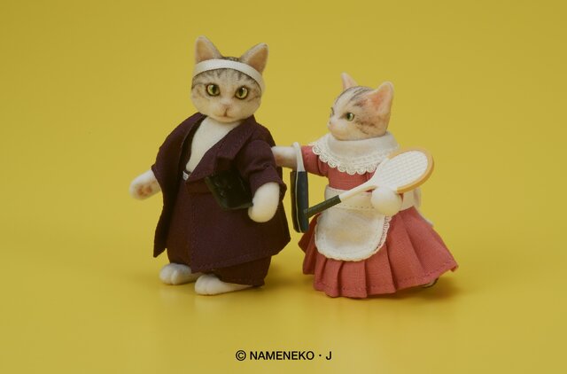 一世を風靡した「なめ猫」が復活！昭和を感じるオプションパーツも楽しいアクションフィギュアに