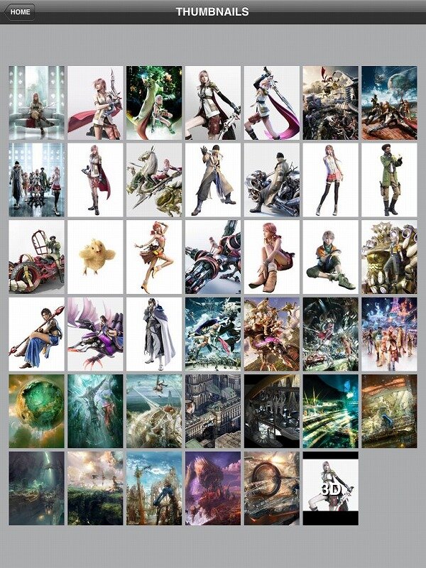 ファイナルファンタジーXIII Larger-than-Life Gallery for iPad