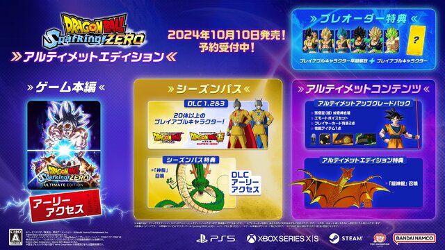 『ドラゴンボール Sparking! ZERO』発売日が10月10日に決定！豪華特典モリモリで予約受付中―最新トレーラーではベジータ親子の共闘も？