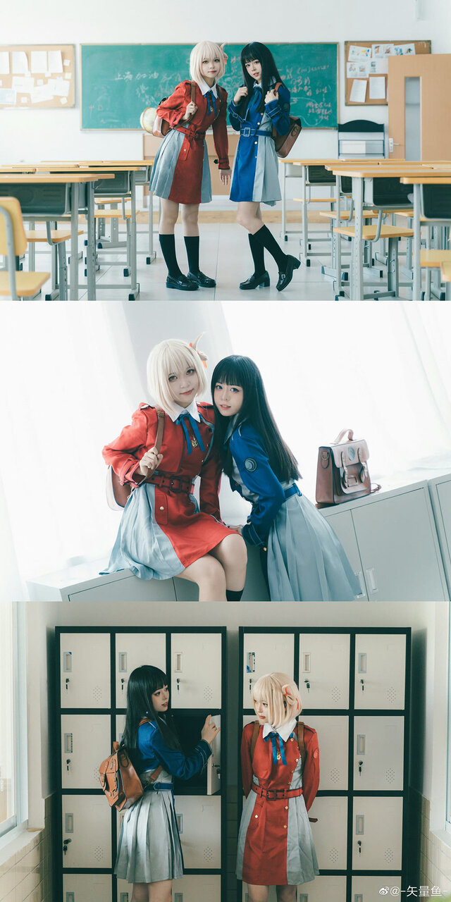 「リコリス・リコイル」井ノ上たきな：他山攻玉（Weibo：@_他山攻玉_）、錦木千束：矢量魚（Weio：@-矢量鱼-）